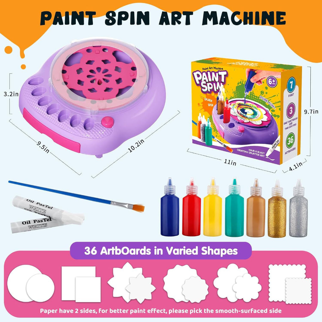 SpinArt – Kreatywność i edukacja – Maszyna do malowania „zrób to sam”