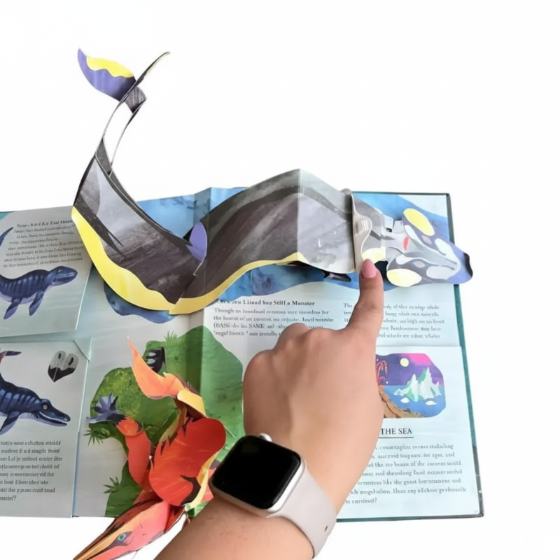 JurassicKids – Ekscytująca i edukacyjna – encyklopedia dinozaurów 3D w formie książki z wyskakującymi ilustracjami