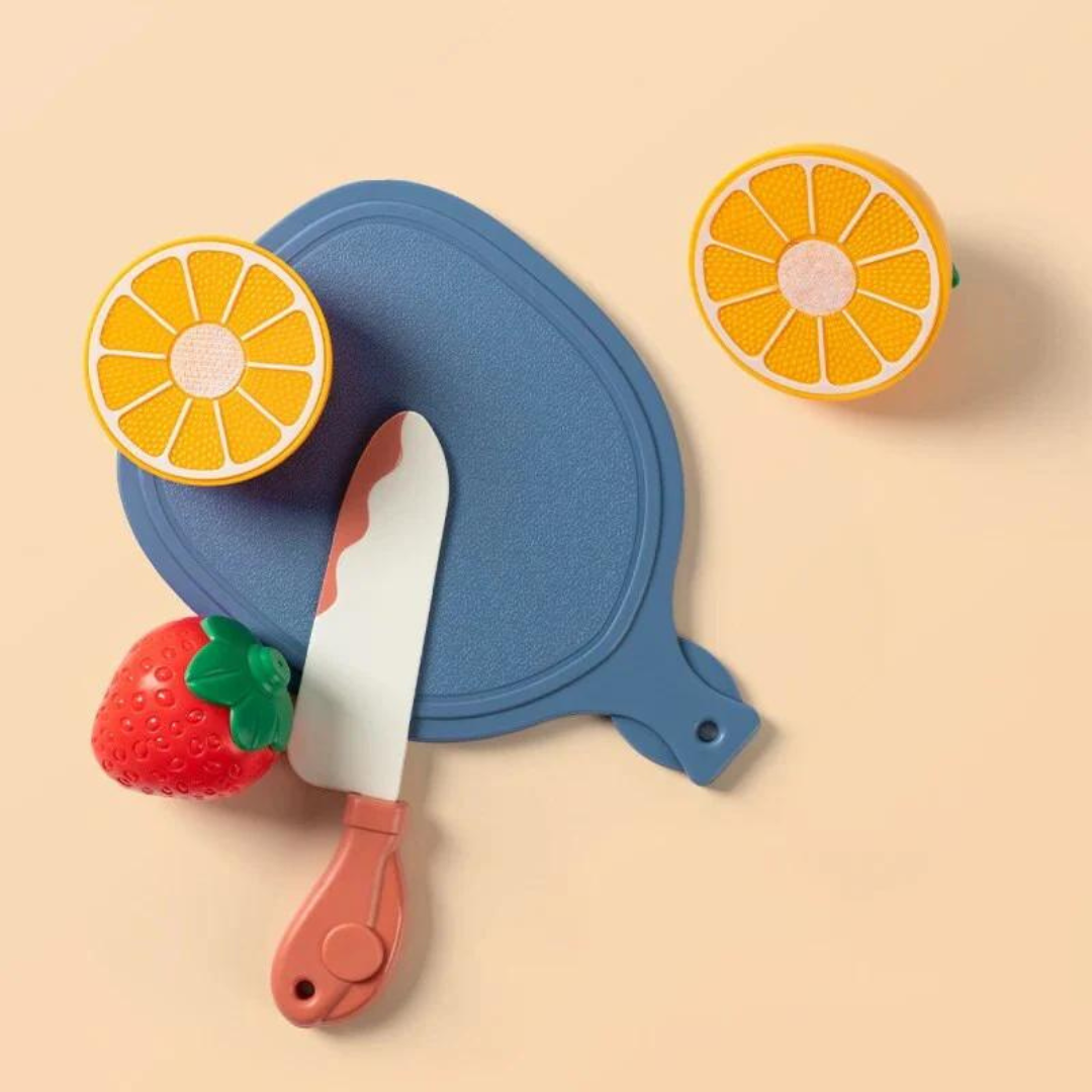 Fruitigo – Nauka i zabawa – zestaw do krojenia owoców Montessori
