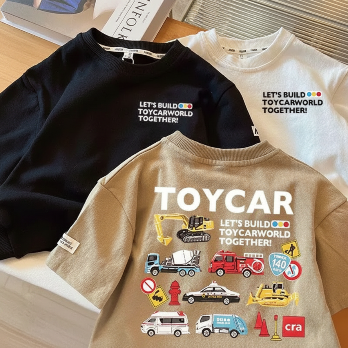 PlayCars – Odzież codzienna i miękka – Odzież dziecięca z nadrukiem samochodów
