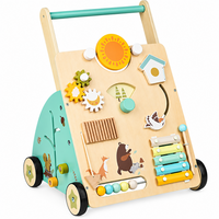 Thumbnail for WoodenSteps – Naturalne i edukacyjne – drewniany wózek dla niemowląt z panelami zabawowymi
