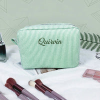 Thumbnail for Striped Name Pouch – spersonalizowana i stylowa kosmetyczka