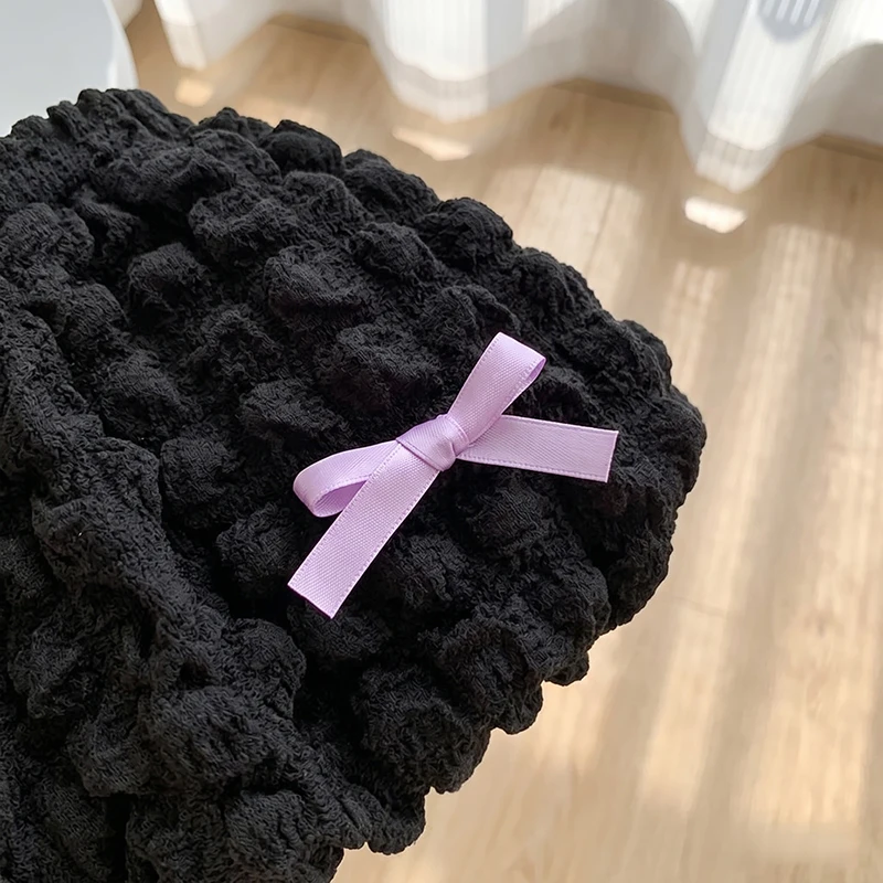 LovelyBloom – Miękkie i urocze – dziecięce spodenki z falbankami i kokardką