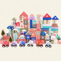 Thumbnail for BuildJoy – Edukacyjne i zabawne – Drewniane klocki budowlane w mieście