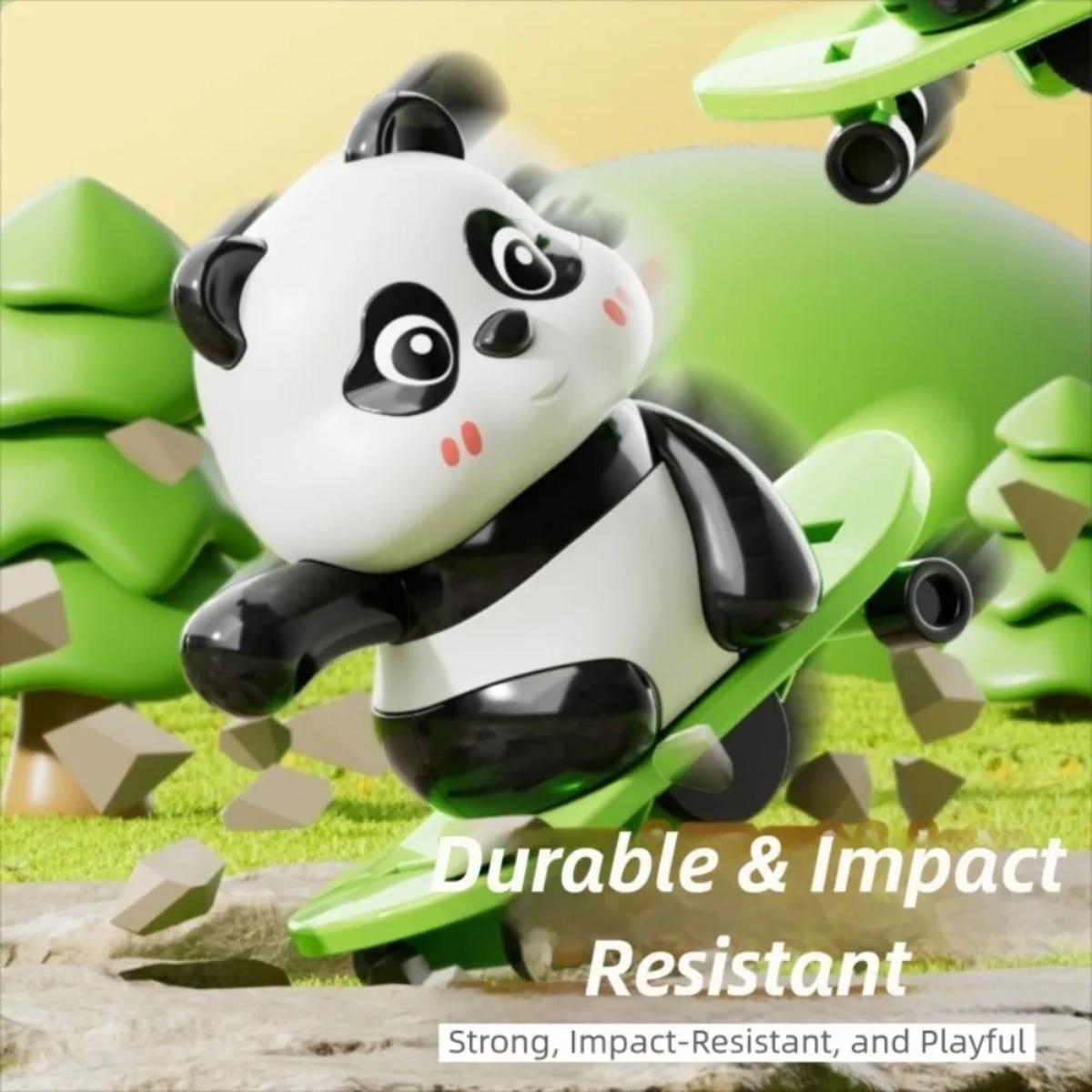 PandaPlay – Zabawna i aktywna – zabawka-panda z mechanizmem nakręcanym