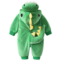 Thumbnail for RoarBuddy – Urocze i zabawne – kombinezon dla niemowląt z motywem dinozaura i kapturem