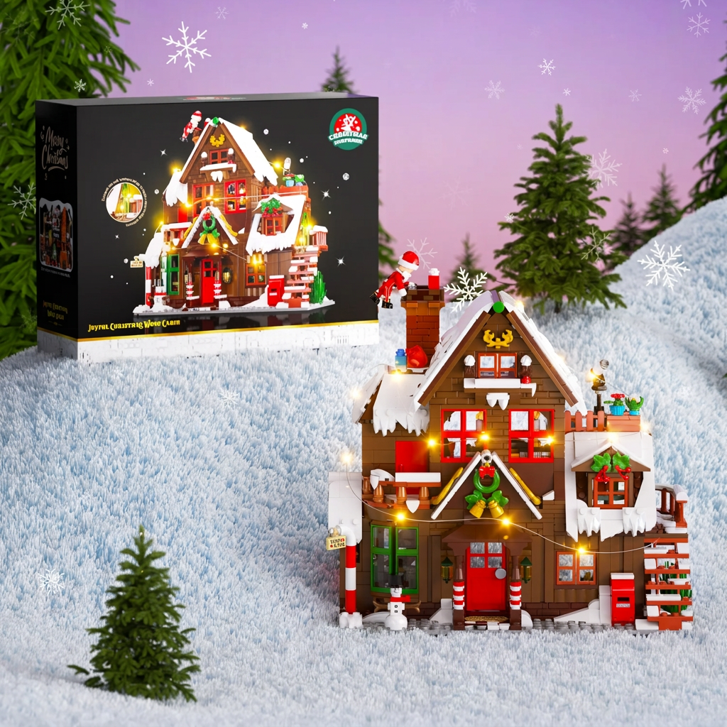 ChristmasHome – Świątecznie i kreatywnie – zestaw do zbudowania domku bożonarodzeniowego