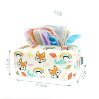 Thumbnail for KleurenKracht – Rozwój i zmysły - Pudełko na chusteczki sensoryczne Montessori