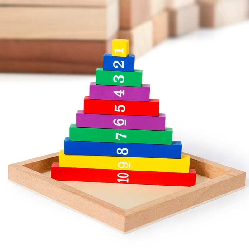 TinyMath – Pouczające i edukacyjne – drewniana tablica do nauki liczenia z cyframi