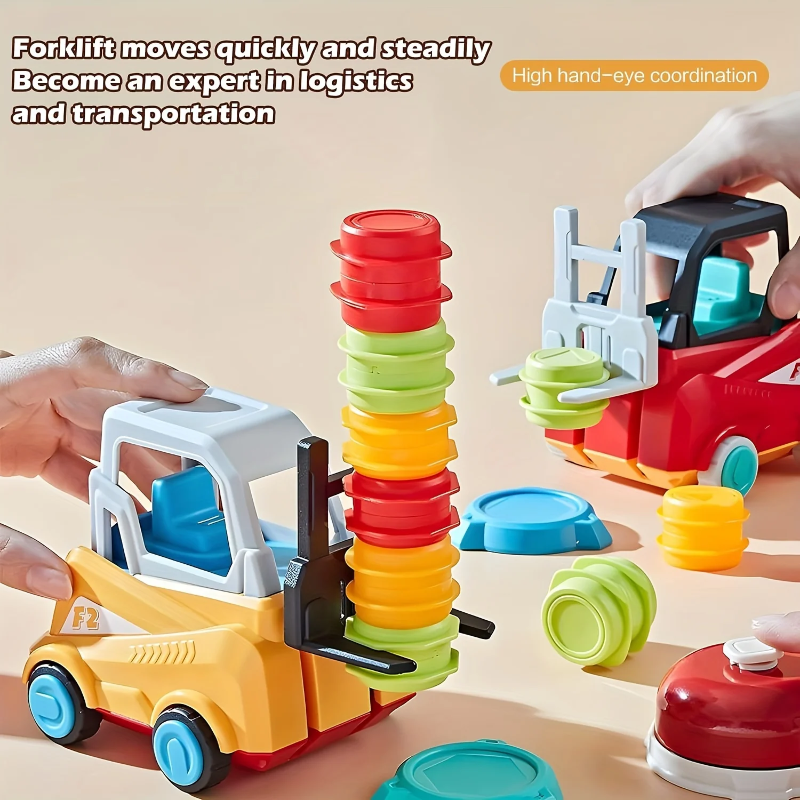 LittleBuilders – Interaktywny i bezpieczny – zestaw do zabawy z wózkiem widłowym