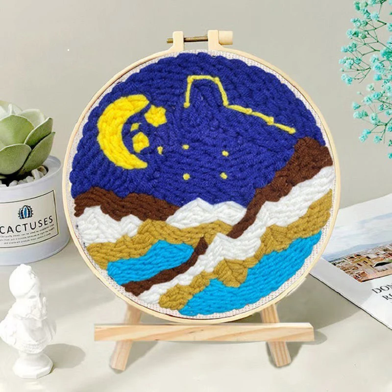 SoftLoop – Delikatne i kreatywne – zestaw do dekoracji wnętrz DIY Punch Needle