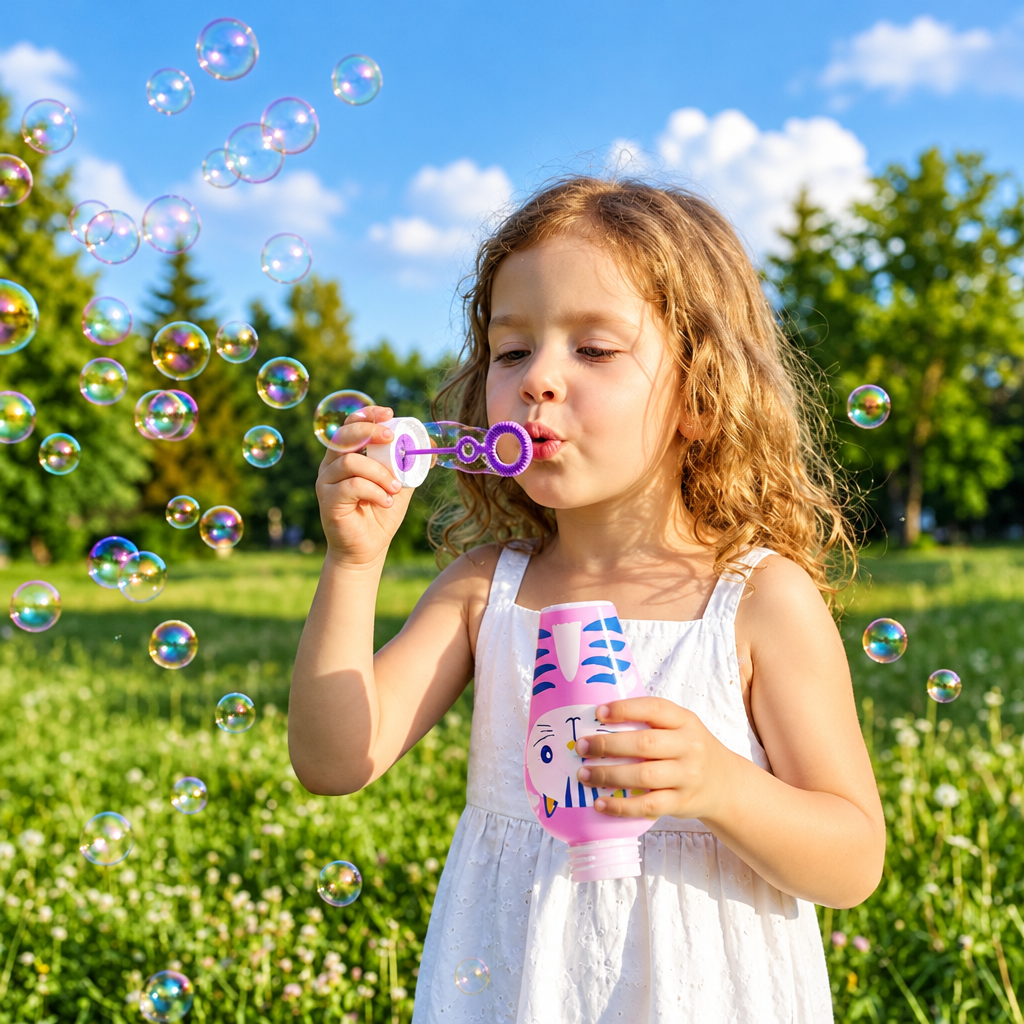 BubblePals – Wesoły i Zabawny – Mini Bańki Mydlane bez Rozlewania z Motywem Zwierzątek
