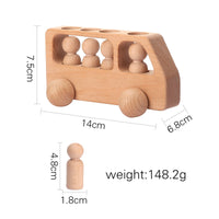 Thumbnail for TrainCount –  Klasyczne i edukacyjne – drewniany pociąg Montessori