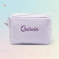 Thumbnail for Striped Name Pouch – spersonalizowana i stylowa kosmetyczka