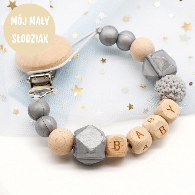 Woods™ - Personalizowany Łańcuszek do Smoczka