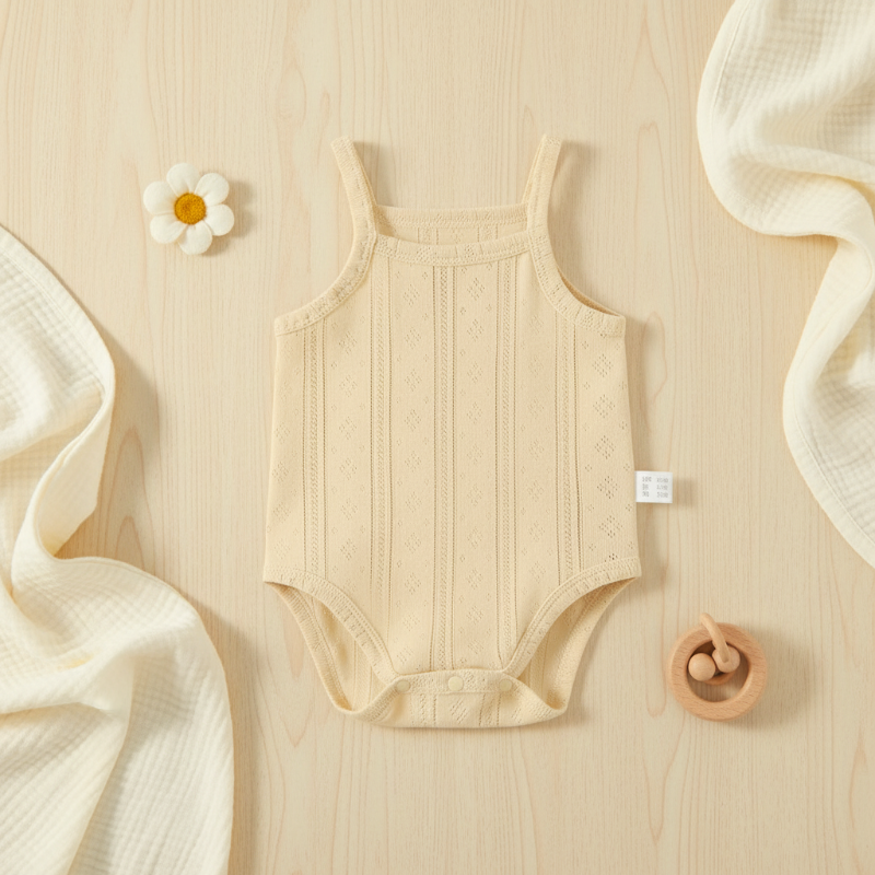 Summer Bodysuit – Lekki i wygodny – dzianinowy body dla niemowląt