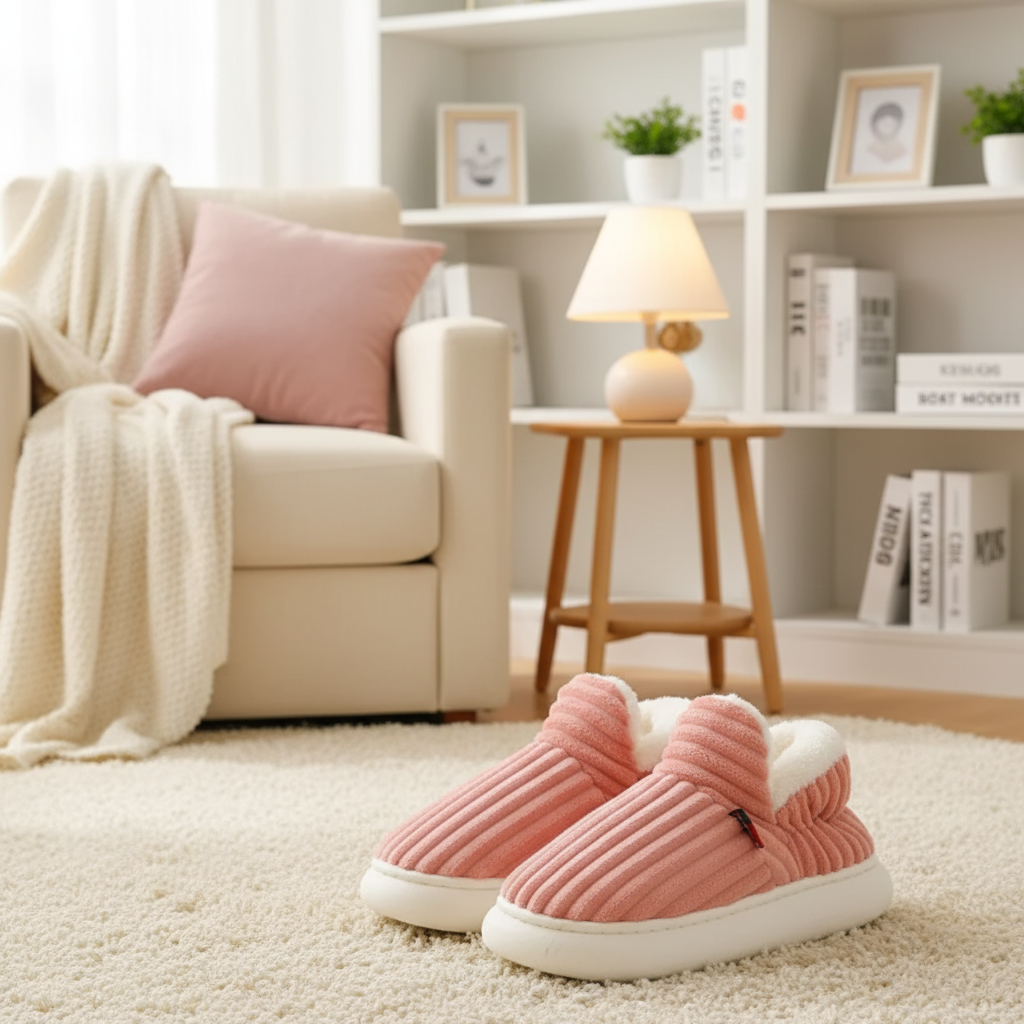 WarmNest – miękkie i ciepłe – antypoślizgowe kapcie