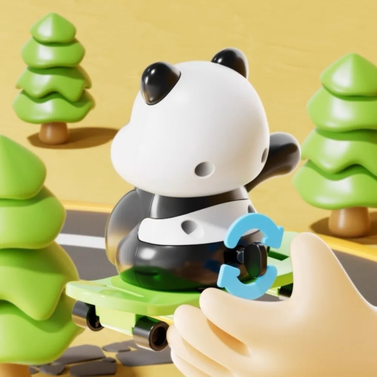 PandaPlay – Zabawna i aktywna – zabawka-panda z mechanizmem nakręcanym