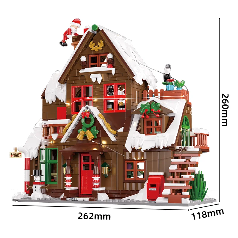 ChristmasHome – Świątecznie i kreatywnie – zestaw do zbudowania domku bożonarodzeniowego