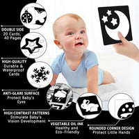 Thumbnail for VisionBook – Edukacyjne i pouczające – książeczka z kartami poznawczymi dla niemowląt