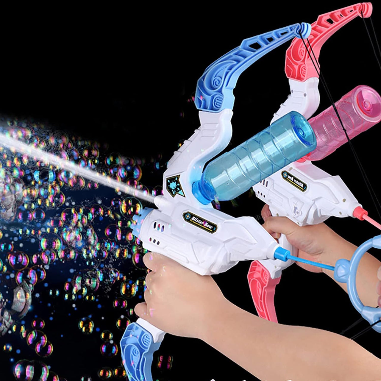 TrendyToys – Aktywny i kreatywny – 2 w 1 łukowa maszyna do baniek mydlanych