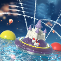 Thumbnail for SpalshCastle – Magiczny i interaktywny – zestaw do zabawy „Pływający zamek jednorożca”