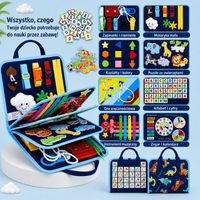 Thumbnail for 7-in-1 Busy Board – Motoryka i nauka – tablica z zadaniami