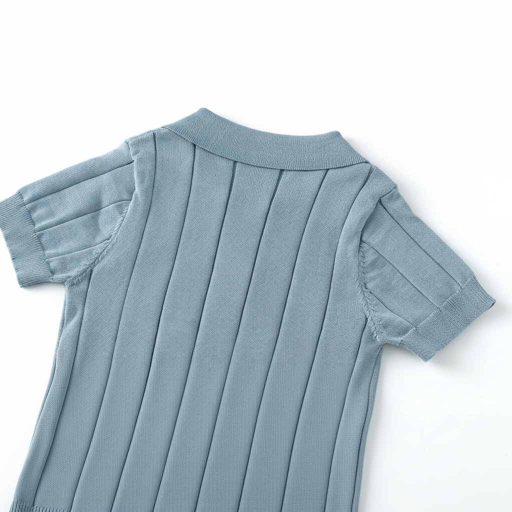 MiniLuxe – Elegancka i wygodna – koszulka polo z dzianiny