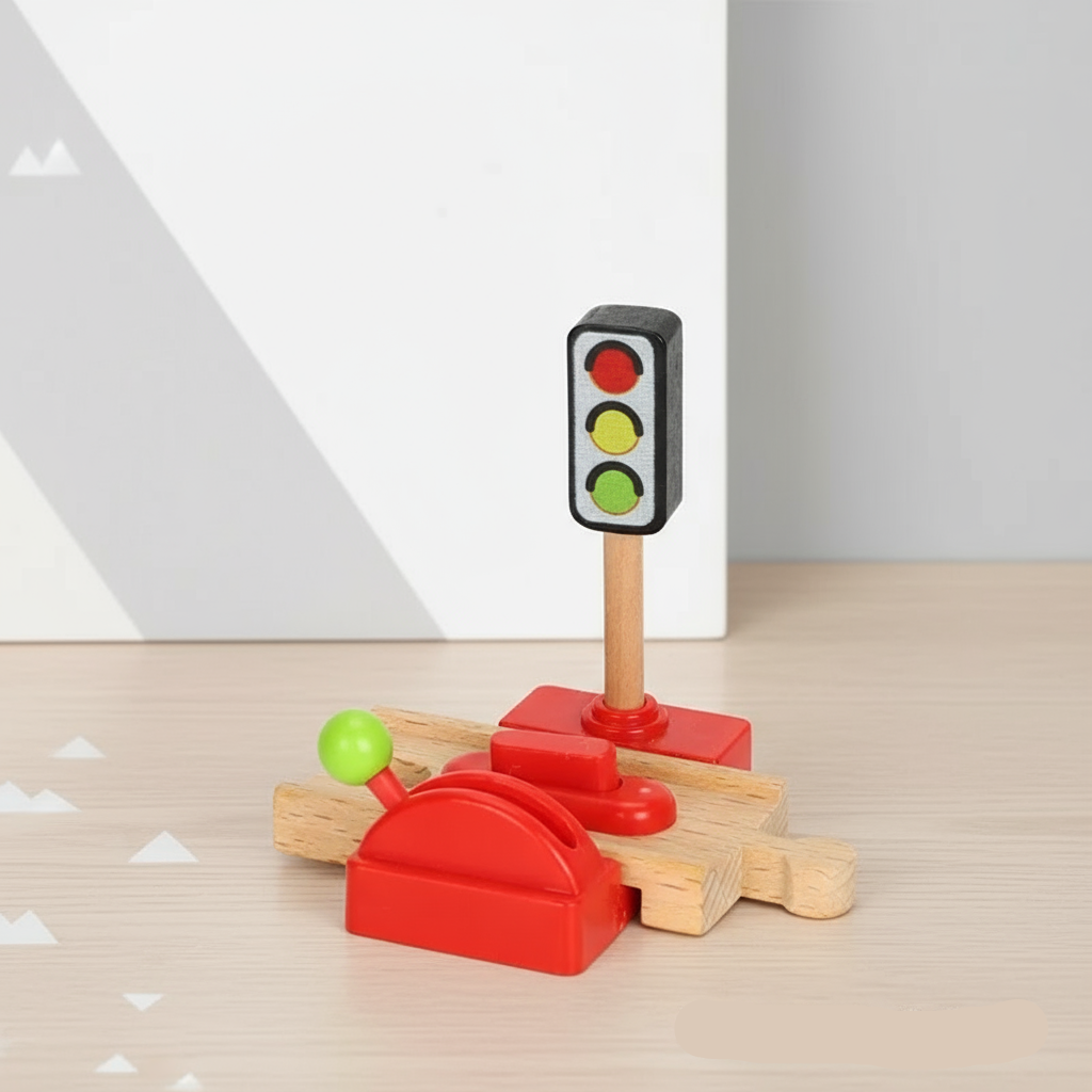 Woods – Stylowy i edukacyjny – drewniany zestaw do zabawy „Transport publiczny”