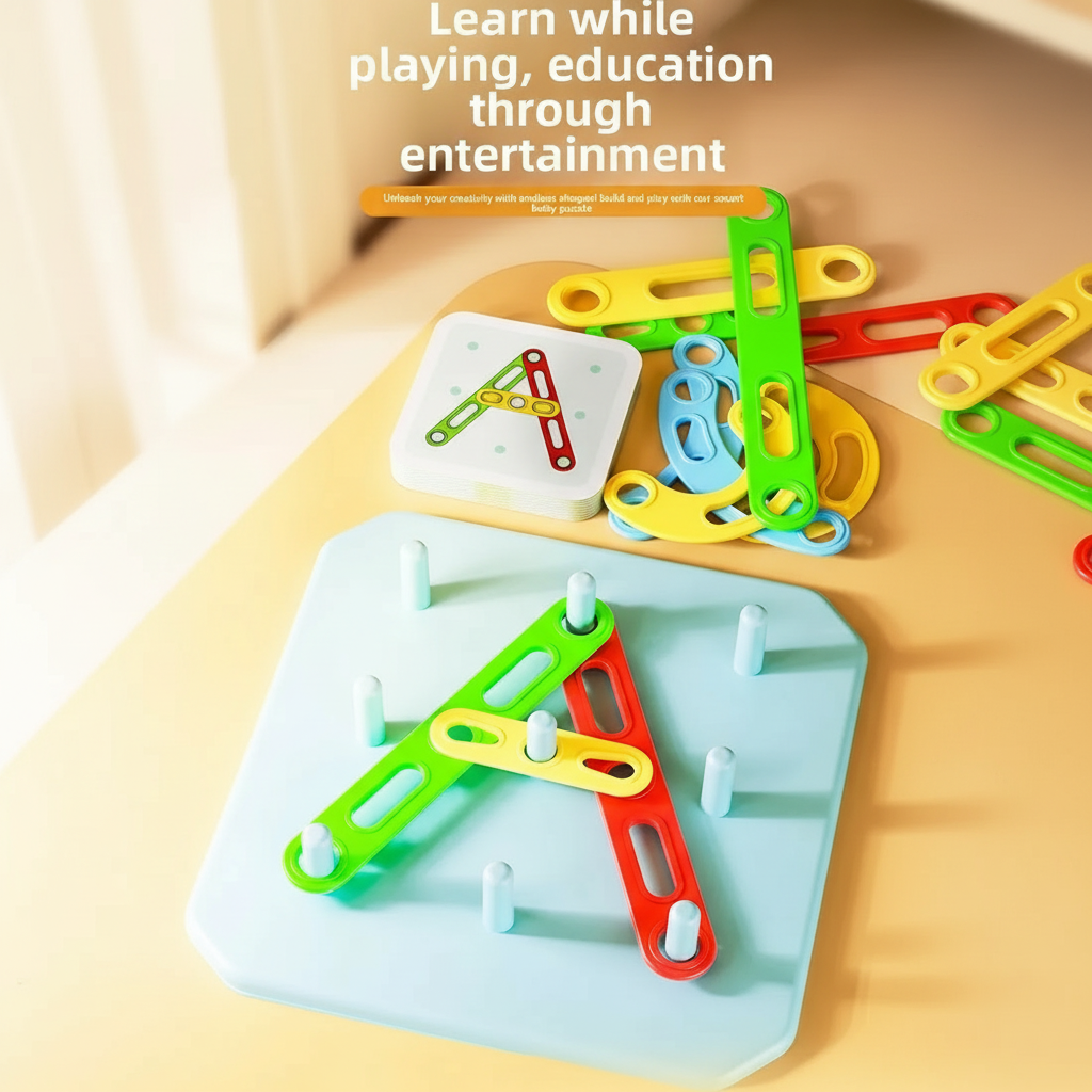 ShapeGenius – Kreatywne i edukacyjne – geometryczna układanka na tablicy z kołkami
