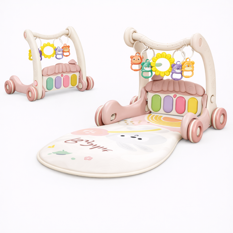 Step & Play – interaktywny i bezpieczny – 3 w 1 chodzik i gimnastyka dla niemowląt