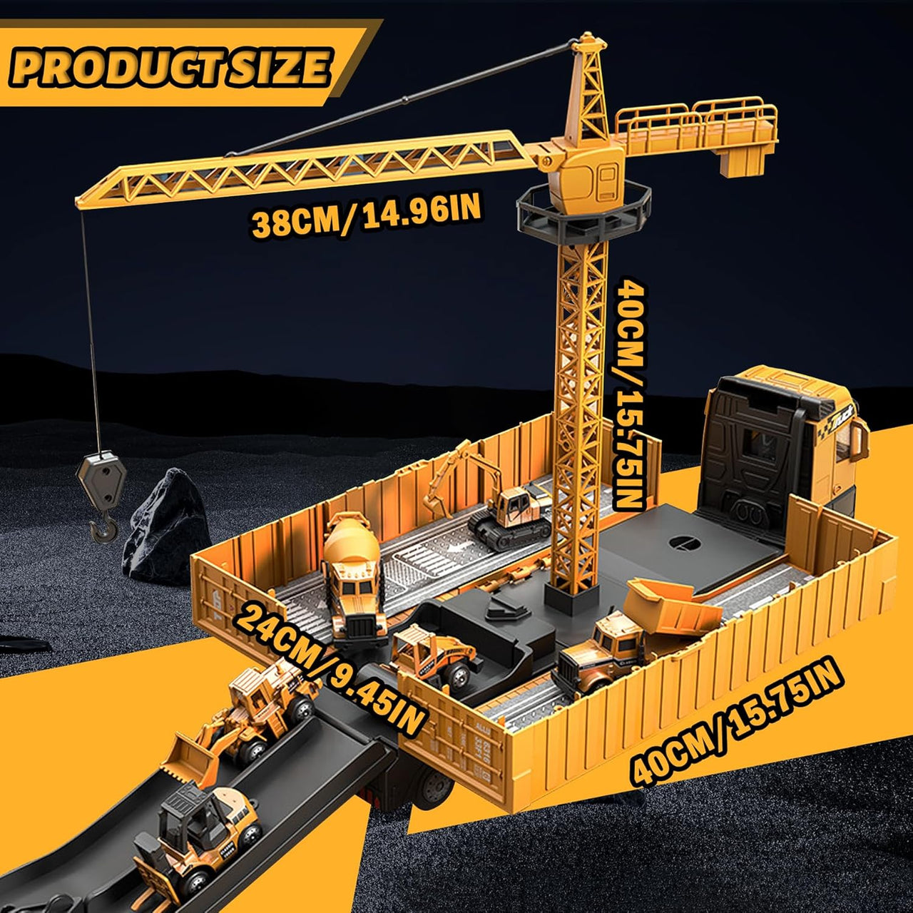 ConstructoKids – Nauka i budowanie – zestaw 2 w 1 z ciężarówką budowlaną