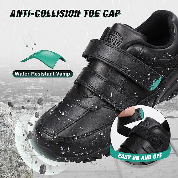 MonoWalk – Lekkie i trwałe - skórzane trampki z paskami na rzepy