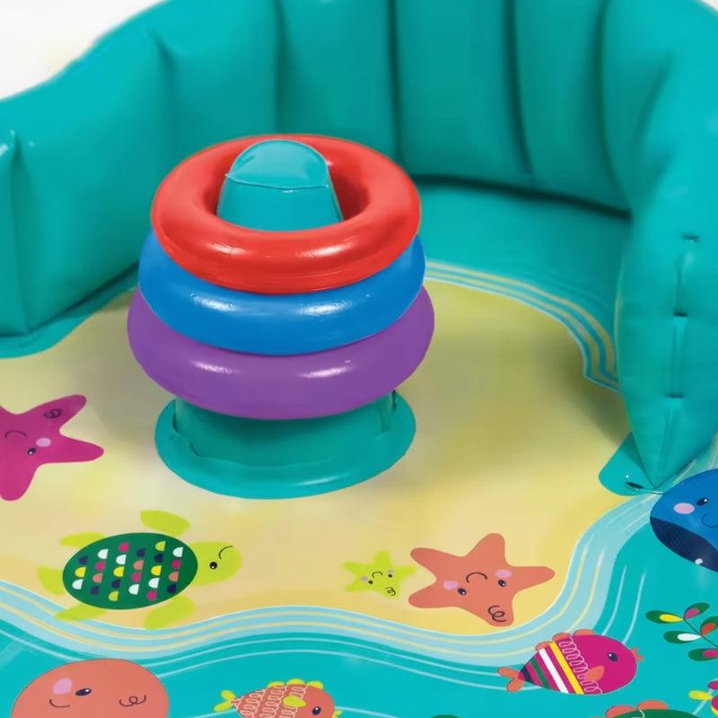 SplashPlay – Bezpieczne i przyjemne – basenik dla niemowląt z parasolem przeciwsłonecznym