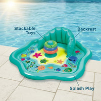 Thumbnail for SplashPlay – Bezpieczne i przyjemne – basenik dla niemowląt z parasolem przeciwsłonecznym