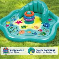 Thumbnail for SplashPlay – Bezpieczne i przyjemne – basenik dla niemowląt z parasolem przeciwsłonecznym