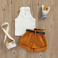 Thumbnail for MiniFashionista – Elegancja i trendy – zestaw dla dziewczynek składający się z topu, szortów i saszetki