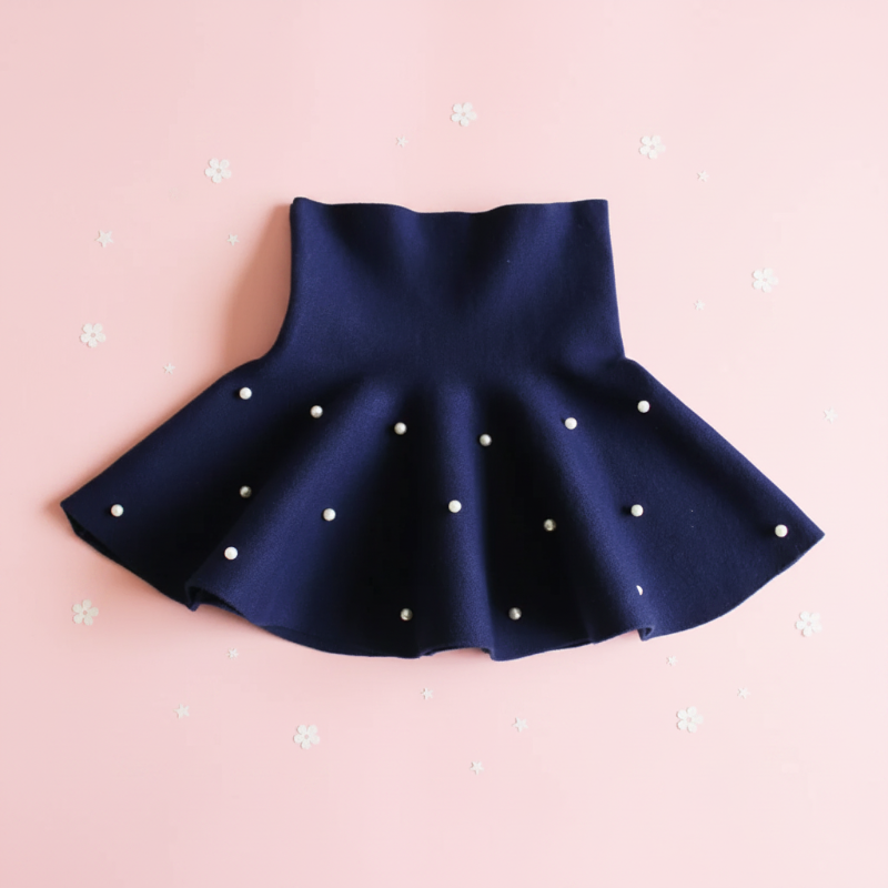 Girls Knitted Skirt – Komfort i styl – spódniczka dziecięca