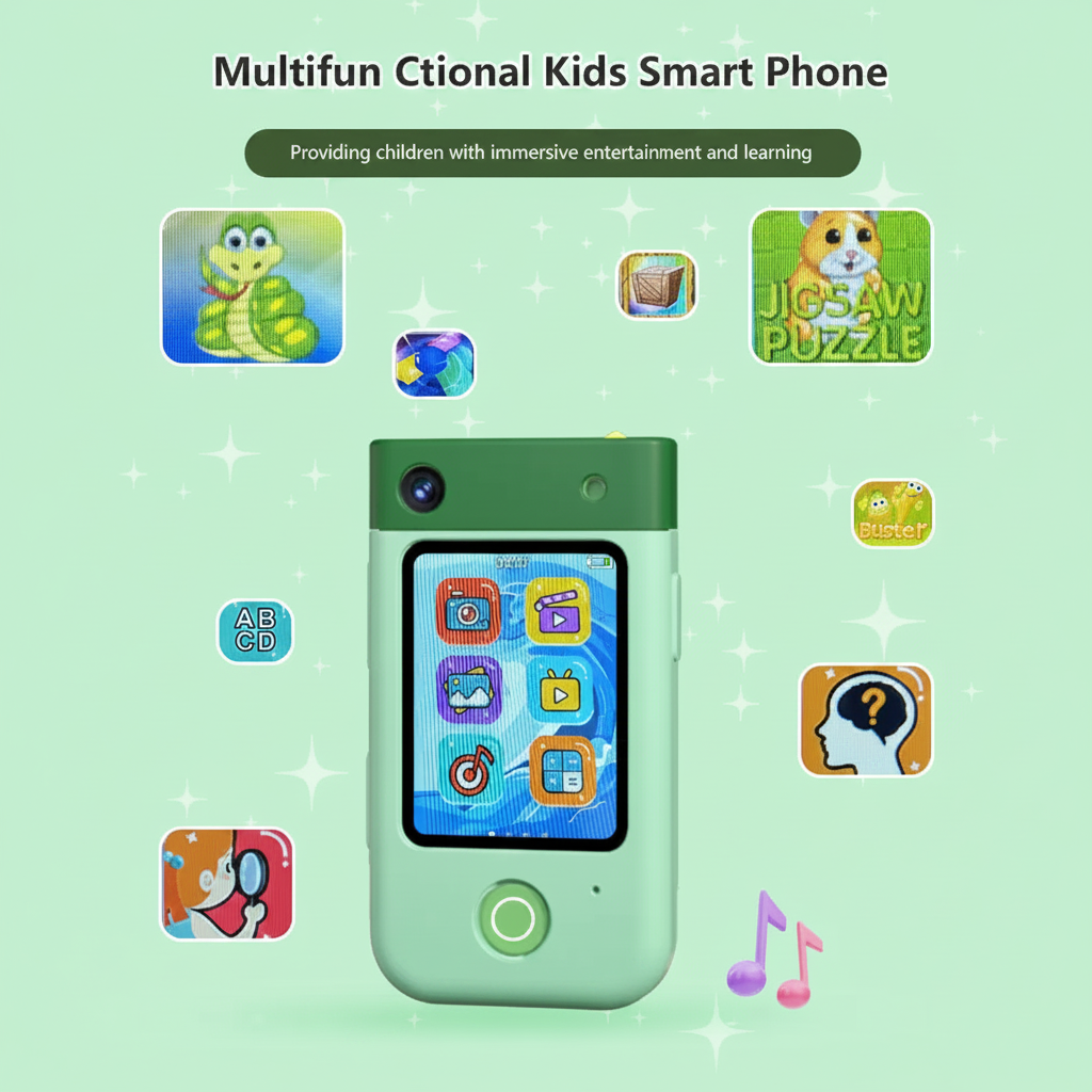 KiddoPhone – Edukacyjny i interaktywny – smartfon dla dzieci z aparatem i grami