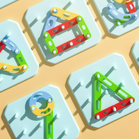 Thumbnail for ShapeGenius – Kreatywne i edukacyjne – geometryczna układanka na tablicy z kołkami