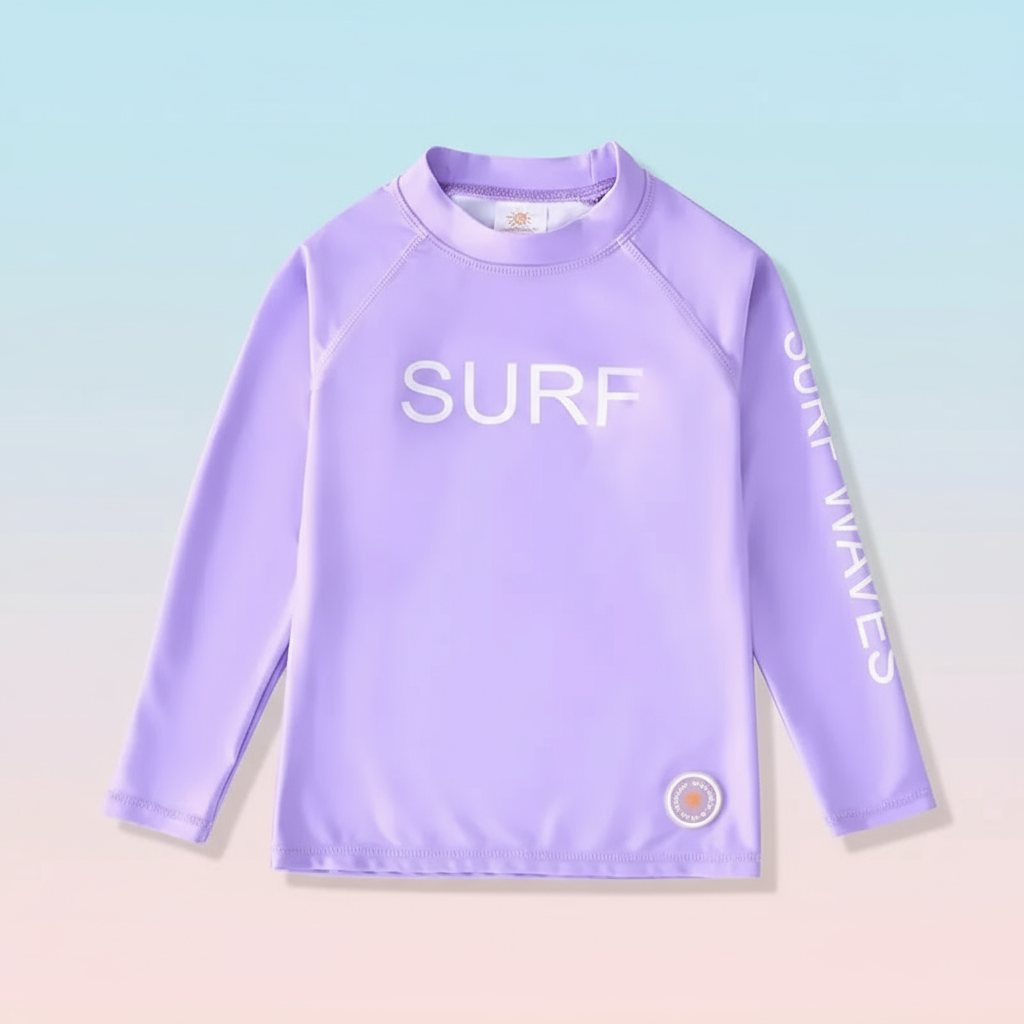 SunShield – Ochronna i elastyczna – dziecięca koszulka surfingowa z długimi rękawami i filtrem UPF 50+