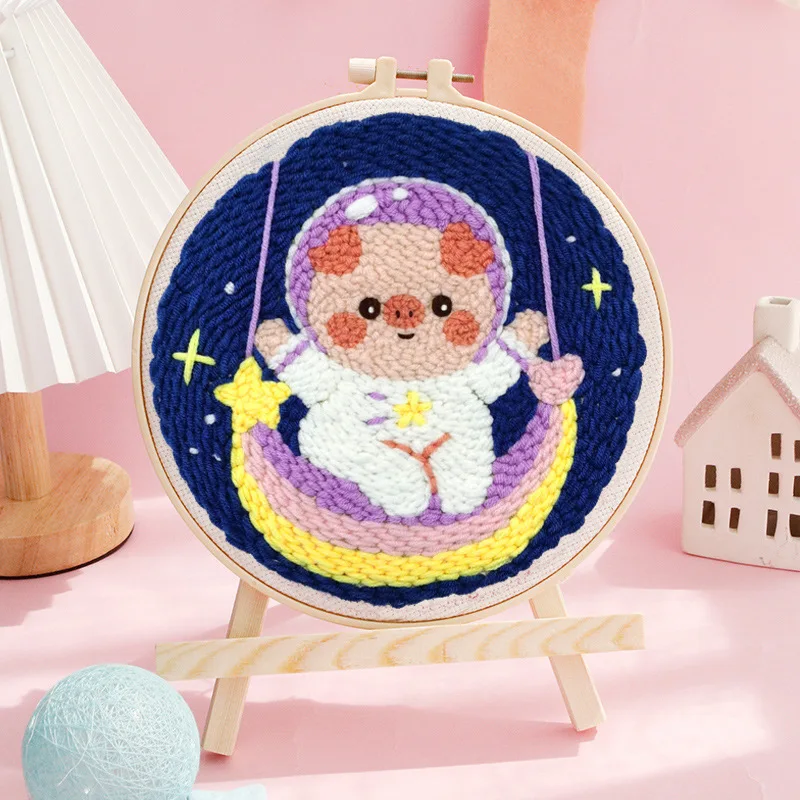 SoftLoop – Delikatne i kreatywne – zestaw do dekoracji wnętrz DIY Punch Needle