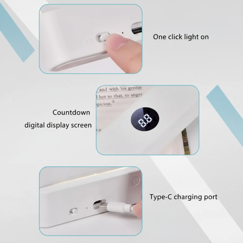 LumiPanel – LED i zdrowe oczy – lampka do czytania z regulacją jasności, zasilana przez USB