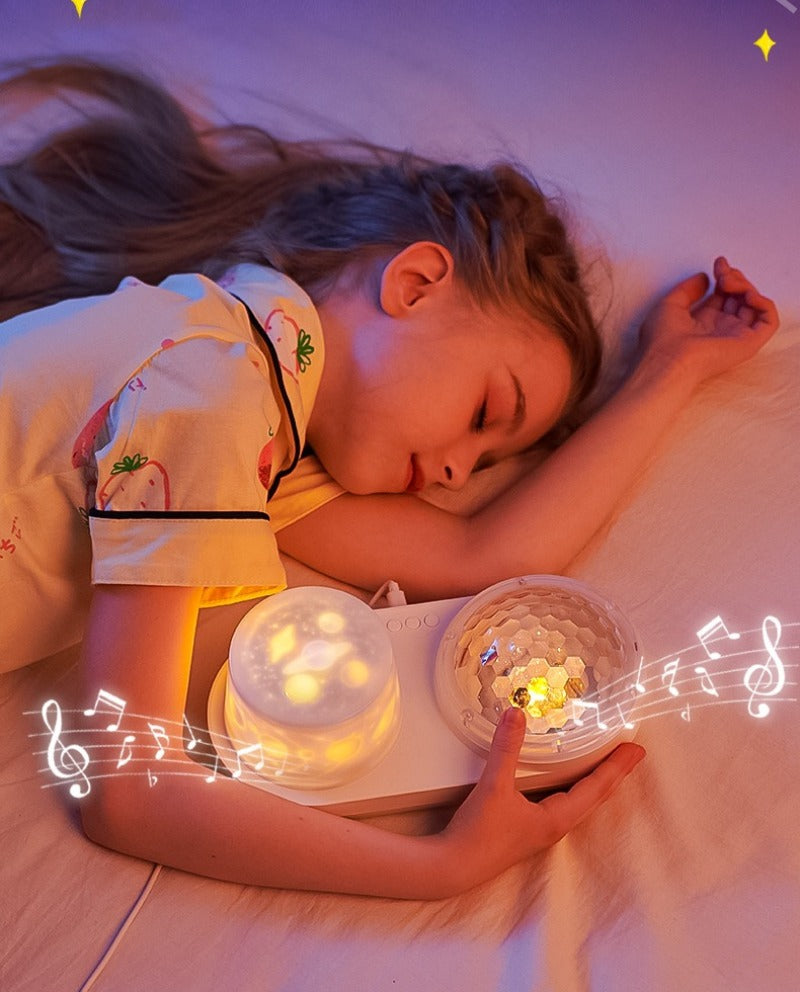 OceanGlow – Kojąca i magiczna – lampka nocna z projekcją gwiaździstego nieba