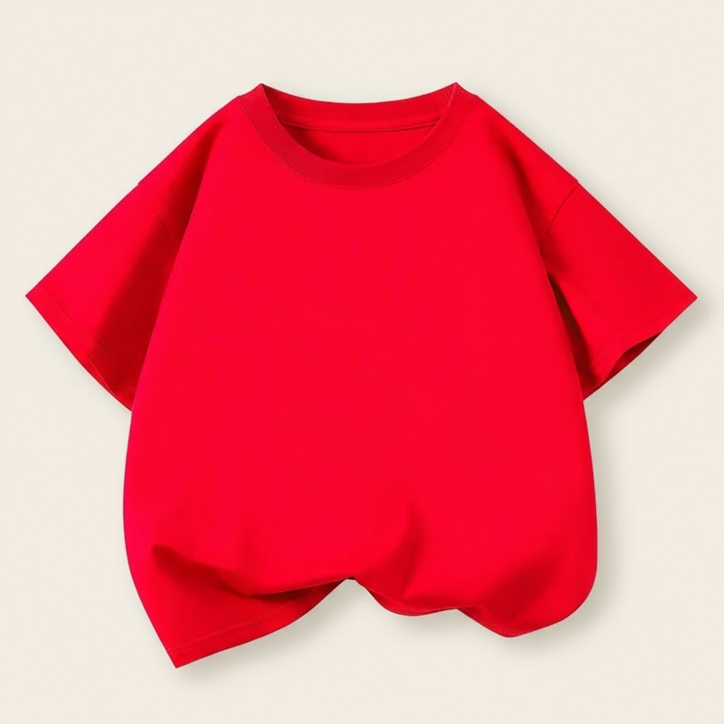 SimpleWear – Casual & Miękkie – T-shirt Relax Fit z okrągłym dekoltem