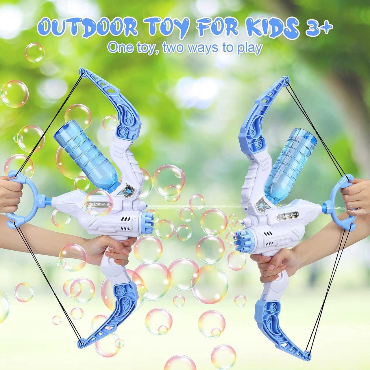 TrendyToys – Aktywny i kreatywny – 2 w 1 łukowa maszyna do baniek mydlanych