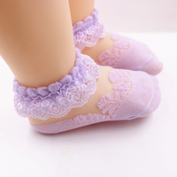 Thumbnail for BabyBliss – Wygodne i lekkie – skarpetki z koronką dla niemowląt