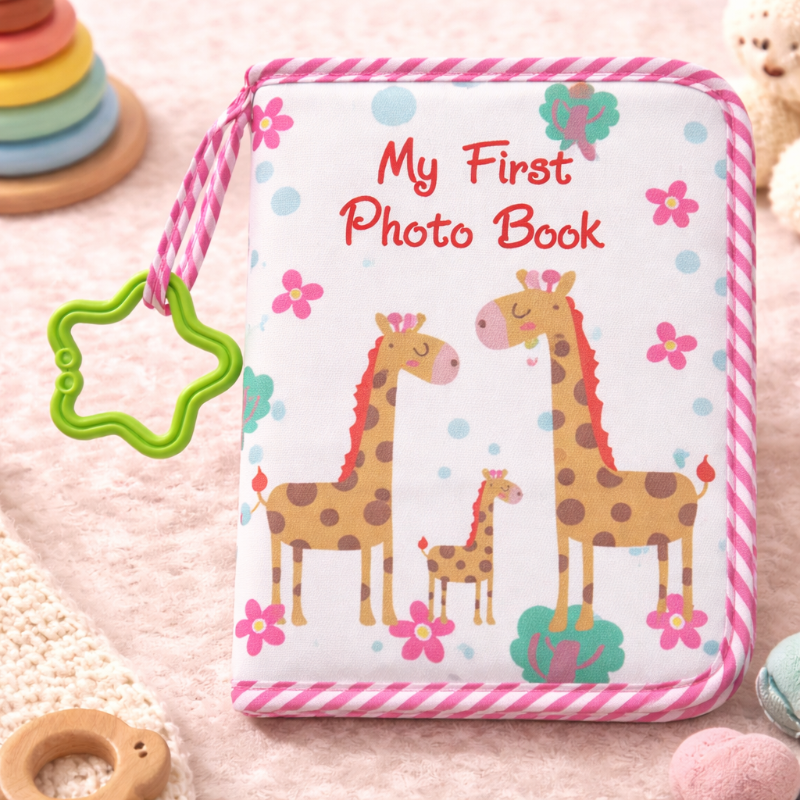 Baby Photo Album – Delikatność i wspomnienia – album fotograficzny z tkaniny