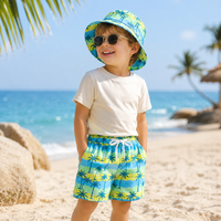 Thumbnail for Beach Set – Kolorowe i stylowe – kąpielówki z nadrukiem i czapka
