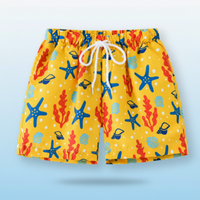 Thumbnail for Beach Shorts – Lekkie i zabawne – tropikalne kąpielówki dla dzieci